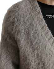 Load image into Gallery viewer, Dolce &amp; Gabbana Gray Alpaca Fur V-neck Men Pullover Sweater

