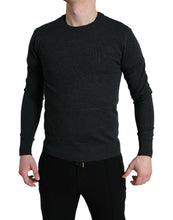 Load image into Gallery viewer, Dolce &amp; Gabbana Gray Wool Round Neck Pullover Sweater
