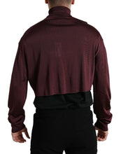 Load image into Gallery viewer, Dolce &amp; Gabbana Maroon Viscose Turtleneck Pullover Sweater
