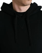 Load image into Gallery viewer, Dolce &amp; Gabbana Black Cashmere Hooded Pullover Sweater
