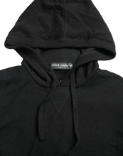 Load image into Gallery viewer, Dolce &amp; Gabbana Black Cashmere Hooded Pullover Sweater
