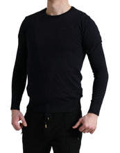 Load image into Gallery viewer, Dolce &amp; Gabbana Blue Cotton Round Neck Pullover Sweater
