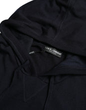 Load image into Gallery viewer, Dolce &amp; Gabbana Blue Cashmere Hooded Pullover Sweater
