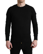 Load image into Gallery viewer, Dolce &amp; Gabbana Black Cotton Crew Neck Men Pullover Sweater
