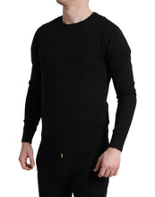 Load image into Gallery viewer, Dolce &amp; Gabbana Black Cotton Crew Neck Men Pullover Sweater
