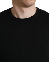 Load image into Gallery viewer, Dolce &amp; Gabbana Black Cotton Crew Neck Men Pullover Sweater
