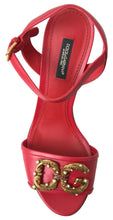 Load image into Gallery viewer, Dolce &amp; Gabbana Red Stiletto Sandal Heels
