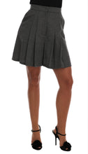 Load image into Gallery viewer, Dolce &amp; Gabbana Chic High Waist Wool Mini Shorts
