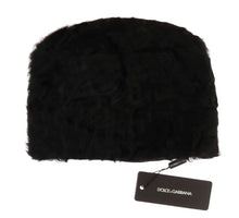 Load image into Gallery viewer, Dolce &amp; Gabbana Elegant Black Xiangao Fur Beanie Hat
