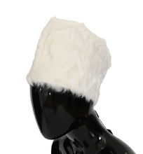 Load image into Gallery viewer, Dolce &amp; Gabbana White Xiangao Lamb Fur Beanie
