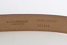 Load image into Gallery viewer, Dolce &amp; Gabbana Polka Dot Snakeskin Belt with Silver Buckle
