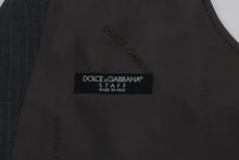 Load image into Gallery viewer, Dolce &amp; Gabbana Elegant Striped Gray Waistcoat Vest
