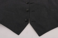 Load image into Gallery viewer, Dolce &amp; Gabbana Elegant Gray Striped Waistcoat Vest
