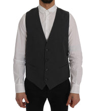 Load image into Gallery viewer, Dolce &amp; Gabbana Elegant Gray Striped Waistcoat Vest
