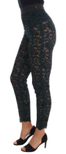 Load image into Gallery viewer, Dolce &amp; Gabbana High Waist Floral Lace Slim Trousers
