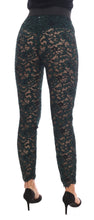 Load image into Gallery viewer, Dolce &amp; Gabbana High Waist Floral Lace Slim Trousers
