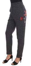 Load image into Gallery viewer, Dolce &amp; Gabbana Elegant Polka Dot Embellished Trousers

