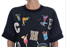 Load image into Gallery viewer, Dolce &amp; Gabbana Enchanted Crystal Embellished Black Sweater
