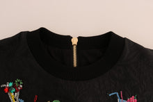 Load image into Gallery viewer, Dolce &amp; Gabbana Enchanted Crystal Embellished Black Sweater

