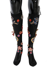 Load image into Gallery viewer, Dolce &amp; Gabbana Elegant Embellished Crystal Stockings
