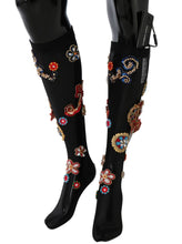 Load image into Gallery viewer, Dolce &amp; Gabbana Elegant Embellished Crystal Stockings
