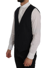 Load image into Gallery viewer, Dolce &amp; Gabbana Elegant Striped Wool Blend Vest Waistcoat
