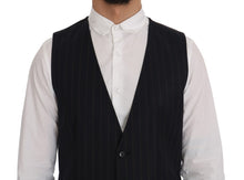 Load image into Gallery viewer, Dolce &amp; Gabbana Elegant Striped Wool Blend Vest Waistcoat
