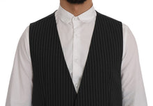 Load image into Gallery viewer, Dolce &amp; Gabbana Elegant Gray Striped Vest Waistcoat
