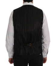 Load image into Gallery viewer, Dolce &amp; Gabbana Elegant Striped Gray Wool Blend Waistcoat Vest
