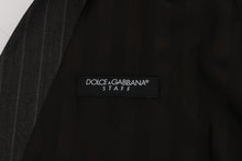 Load image into Gallery viewer, Dolce &amp; Gabbana Elegant Striped Gray Wool Blend Waistcoat Vest
