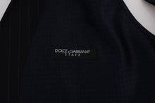 Load image into Gallery viewer, Dolce &amp; Gabbana Elegant Blue Striped Waistcoat Vest
