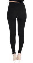 Load image into Gallery viewer, Dolce &amp; Gabbana Elegant High-Waist Wool Tights Pants in Dark Gray
