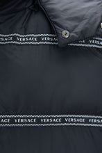 Load image into Gallery viewer, Versace Elegant Black Logo Band Vest with Detachable Hood
