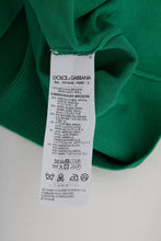 Load image into Gallery viewer, Dolce &amp; Gabbana Embellished Green Silk Pullover Sweater
