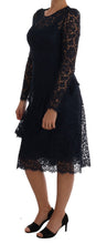 Load image into Gallery viewer, Dolce &amp; Gabbana Elegant Floral Lace A-Line Dress
