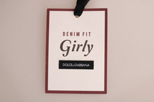 Load image into Gallery viewer, Dolce &amp; Gabbana Blue GIRLY Striped Cotton Jeans
