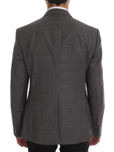 Load image into Gallery viewer, Dolce &amp; Gabbana Sleek Gray Checkered Wool Blazer
