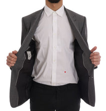 Load image into Gallery viewer, Dolce &amp; Gabbana Sleek Gray Checkered Wool Blazer
