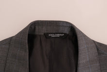 Load image into Gallery viewer, Dolce &amp; Gabbana Sleek Gray Checkered Wool Blazer
