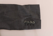 Load image into Gallery viewer, Dolce &amp; Gabbana Sleek Gray Checkered Wool Blazer
