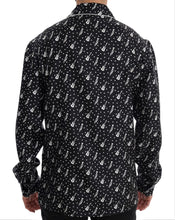 Load image into Gallery viewer, Dolce &amp; Gabbana Silk Black and White Jazz Motive Shirt
