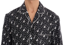 Load image into Gallery viewer, Dolce &amp; Gabbana Silk Black and White Jazz Motive Shirt
