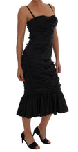 Load image into Gallery viewer, Dolce &amp; Gabbana Elegant Silk Stretch Bustier Midi Dress
