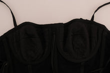 Load image into Gallery viewer, Dolce &amp; Gabbana Elegant Silk Stretch Bustier Midi Dress
