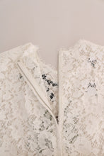 Load image into Gallery viewer, Dolce &amp; Gabbana Elegant White Lace Embellished Mini Blouse
