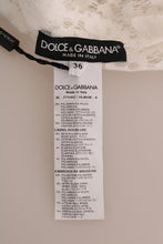Load image into Gallery viewer, Dolce &amp; Gabbana Elegant White Lace Embellished Mini Blouse
