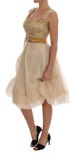 Load image into Gallery viewer, Dolce &amp; Gabbana Elegant Embellished Lace &amp; Organza Silk Dress

