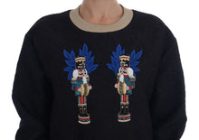 Load image into Gallery viewer, Dolce &amp; Gabbana Enchanted Sequined Black Brocade Sweater
