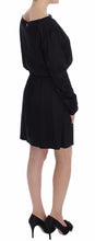 Load image into Gallery viewer, Versace Jeans Elegant Black Silk Blend Shift Dress
