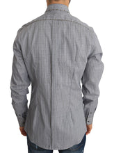 Load image into Gallery viewer, Dolce &amp; Gabbana Elegant Gray Checkered Slim Fit Casual Shirt
